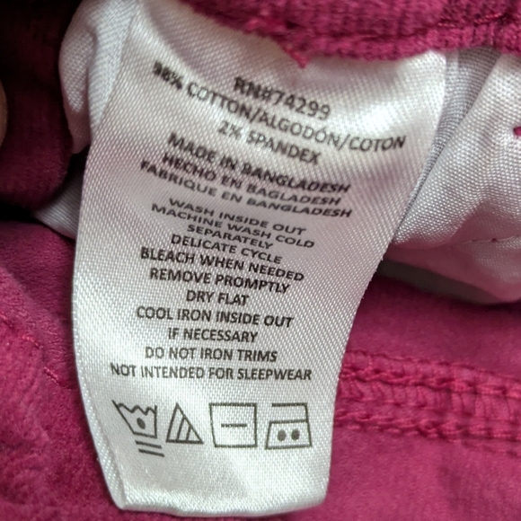 DKNY Girls Red Corduroy Skirt Overalls Casual Style EUC Size 6 - Picture 7 of 9